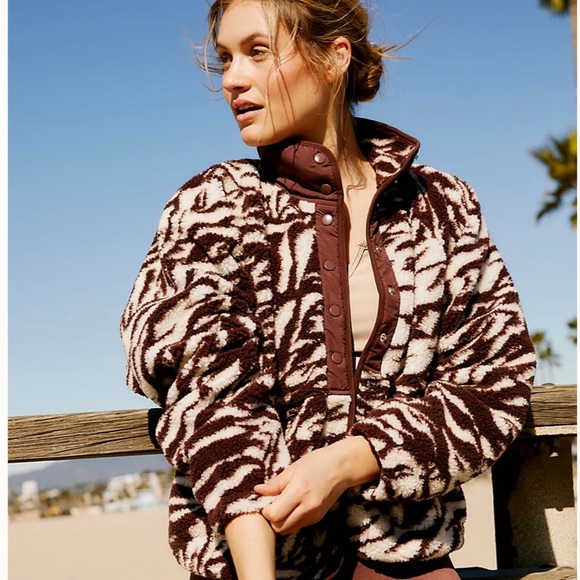 Slopes Fleece Jacket Nwot In Tea Combo 
